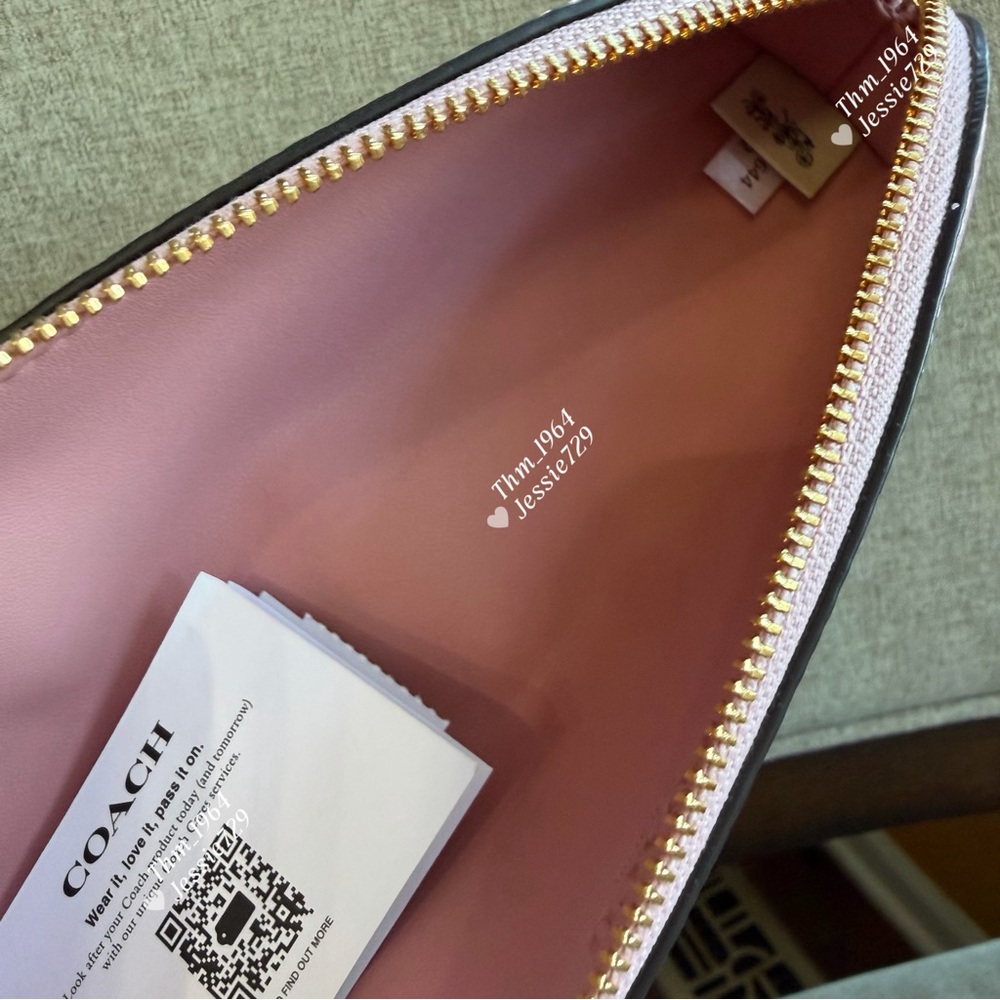 NWT！3PCS COACH NOTEBOOK IN SIGNATURE（CEA49）POWDER PINK Mother Day gift - Picture 13 of 14